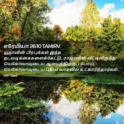 Picture 02 - எரேமியா 26:10 TAMIRV - யூதாவின் - Bible Verse Picture