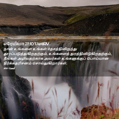Picture 02 - எரேமியா 27:10 TAMIRV - நான் உங்களை - Bible Verse Picture