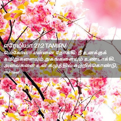Picture 02 - எரேமியா 27:2 TAMIRV - யெகோவா என்னை - Bible Verse Picture