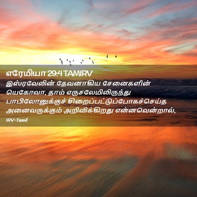Picture 02 - எரேமியா 29:4 TAMIRV - இஸ்ரவேலின் - Bible Verse Picture