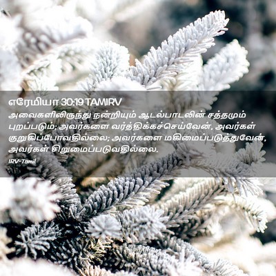 Picture 02 - எரேமியா 30:19 TAMIRV - அவைகளிலிருந்து - Bible Verse Picture