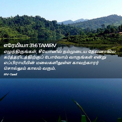Picture 02 - எரேமியா 31:6 TAMIRV - எழுந்திருங்கள், - Bible Verse Picture