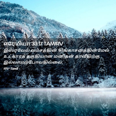 Picture 02 - எரேமியா 33:17 TAMIRV - இஸ்ரவேல் - Bible Verse Picture