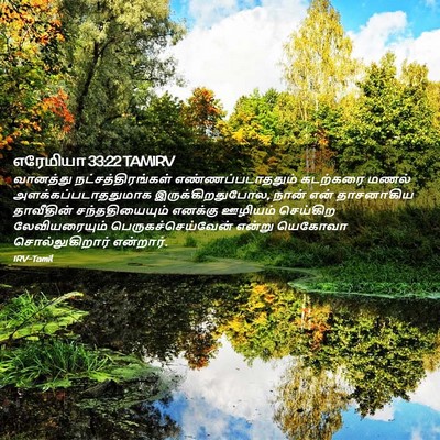 Picture 02 - எரேமியா 33:22 TAMIRV - வானத்து - Bible Verse Picture