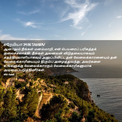 Picture 02 - எரேமியா 34:16 TAMIRV - ஆனாலும் நீங்கள் - Bible Verse Picture