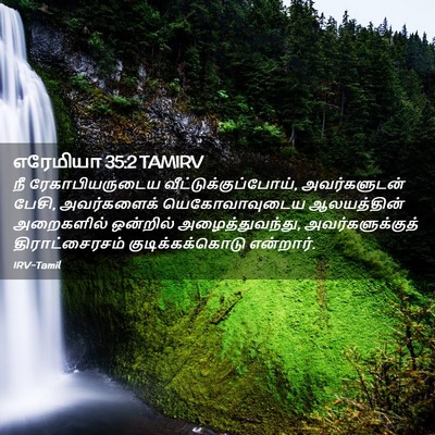 Picture 02 - எரேமியா 35:2 TAMIRV - நீ ரேகாபியருடைய - Bible Verse Picture