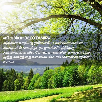 Picture 02 - எரேமியா 36:20 TAMIRV - சுருளை - Bible Verse Picture