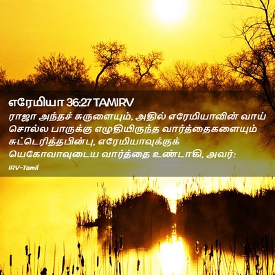 Picture 02 - எரேமியா 36:27 TAMIRV - ராஜா அந்தச் - Bible Verse Picture