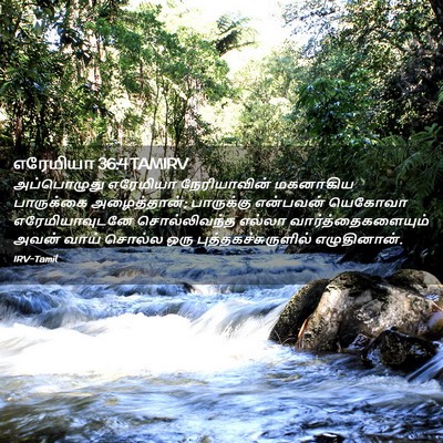 Picture 02 - எரேமியா 36:4 TAMIRV - அப்பொழுது எரேமியா - Bible Verse Picture