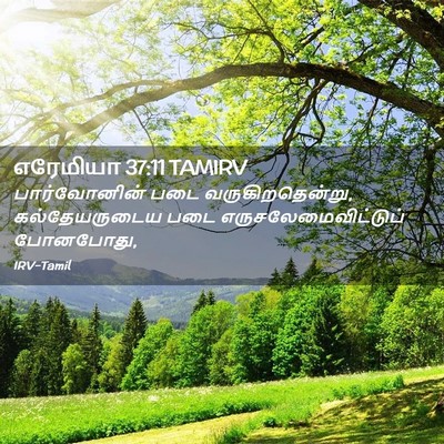 Picture 02 - எரேமியா 37:11 TAMIRV - பார்வோனின் படை - Bible Verse Picture