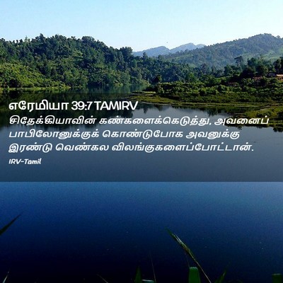 Picture 02 - எரேமியா 39:7 TAMIRV - சிதேக்கியாவின் - Bible Verse Picture