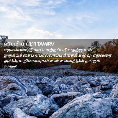 Picture 02 - எரேமியா 4:14 TAMIRV - எருசலேமே, நீ - Bible Verse Picture