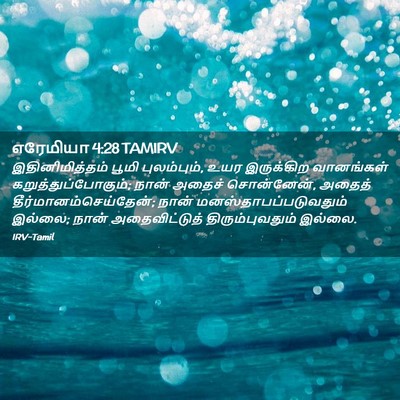 Picture 02 - எரேமியா 4:28 TAMIRV - இதினிமித்தம் பூமி - Bible Verse Picture