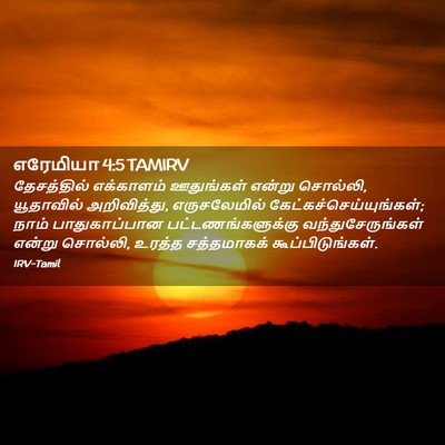 Picture 02 - எரேமியா 4:5 TAMIRV - தேசத்தில் - Bible Verse Picture