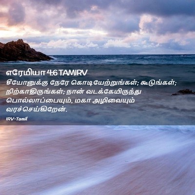 Picture 02 - எரேமியா 4:6 TAMIRV - சீயோனுக்கு நேரே - Bible Verse Picture