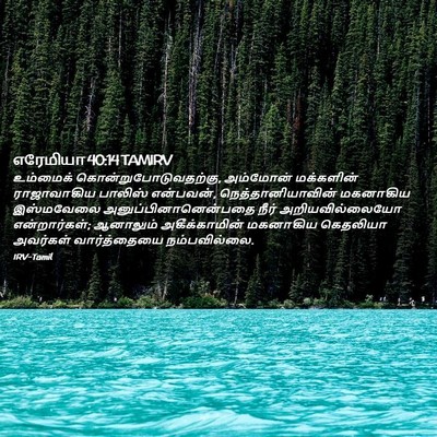 Picture 02 - எரேமியா 40:14 TAMIRV - உம்மைக் - Bible Verse Picture