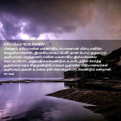 Picture 02 - எரேமியா 40:15 TAMIRV - பின்னும் - Bible Verse Picture