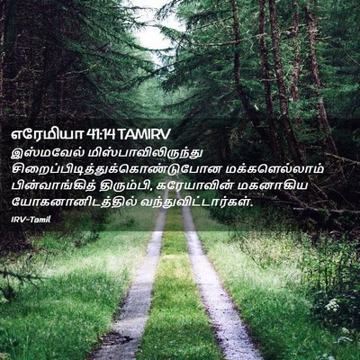 Picture 02 - எரேமியா 41:14 TAMIRV - இஸ்மவேல் - Bible Verse Picture