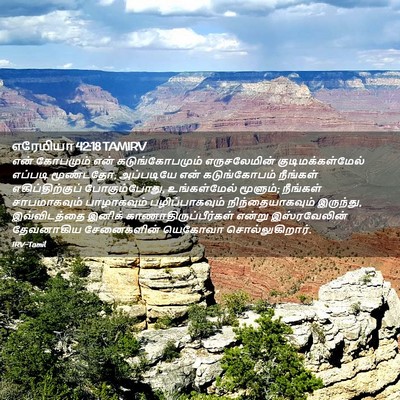 Picture 02 - எரேமியா 42:18 TAMIRV - என் கோபமும் என் - Bible Verse Picture