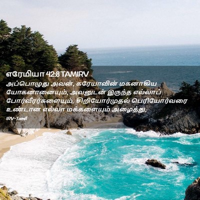 Picture 02 - எரேமியா 42:8 TAMIRV - அப்பொழுது அவன், - Bible Verse Picture