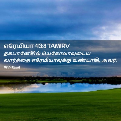 Picture 02 - எரேமியா 43:8 TAMIRV - தகபானேசில் - Bible Verse Picture