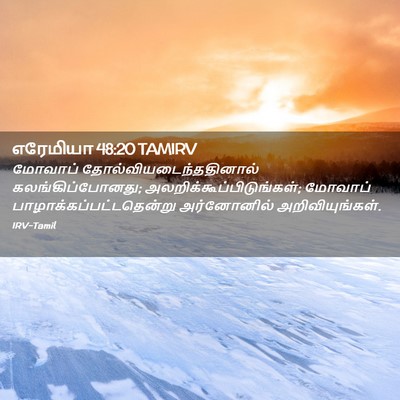 Picture 02 - எரேமியா 48:20 TAMIRV - மோவாப் - Bible Verse Picture