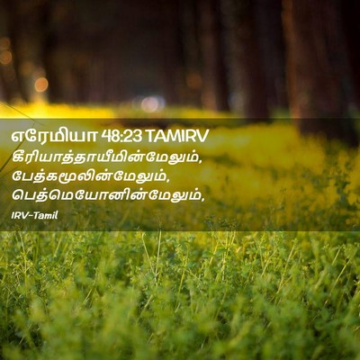 Picture 02 - எரேமியா 48:23 TAMIRV -  - Bible Verse Picture