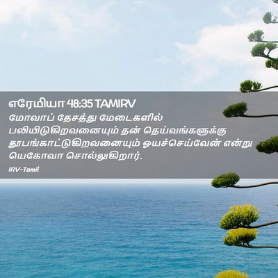 Picture 02 - எரேமியா 48:35 TAMIRV - மோவாப் தேசத்து - Bible Verse Picture