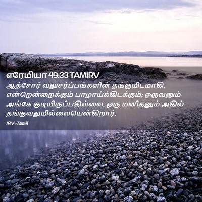 Picture 02 - எரேமியா 49:33 TAMIRV - ஆத்சோர் - Bible Verse Picture