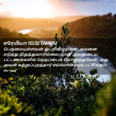 Picture 02 - எரேமியா 50:32 TAMIRV - பெருமையுள்ளவன் - Bible Verse Picture