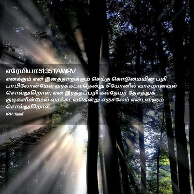 Picture 02 - எரேமியா 51:35 TAMIRV - எனக்கும் என் - Bible Verse Picture