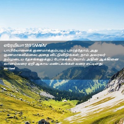 Picture 02 - எரேமியா 51:9 TAMIRV - பாபிலோனைக் - Bible Verse Picture