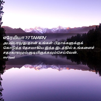 Picture 02 - எரேமியா 7:7 TAMIRV - அப்பொழுது நான் - Bible Verse Picture