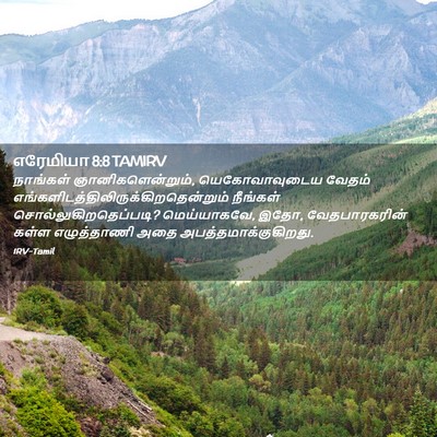 Picture 02 - எரேமியா 8:8 TAMIRV - நாங்கள் - Bible Verse Picture