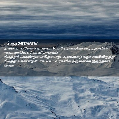 Picture 02 - எஸ்தர் 2:6 TAMIRV - அவன் பாபிலோன் - Bible Verse Picture