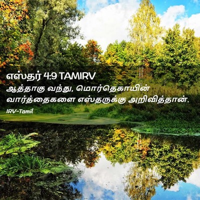 Picture 02 - எஸ்தர் 4:9 TAMIRV - ஆத்தாகு வந்து, - Bible Verse Picture