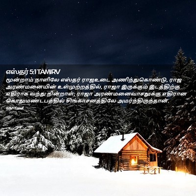 Picture 02 - எஸ்தர் 5:1 TAMIRV - மூன்றாம் நாளிலே - Bible Verse Picture