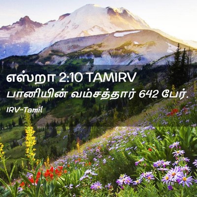 Picture 02 - எஸ்றா 2:10 TAMIRV - பானியின் - Bible Verse Picture