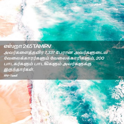 Picture 02 - எஸ்றா 2:65 TAMIRV - அவர்களைத்தவிர 7,337 - Bible Verse Picture