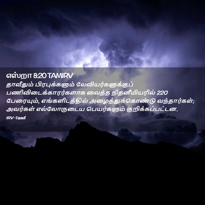 Picture 02 - எஸ்றா 8:20 TAMIRV - தாவீதும் - Bible Verse Picture