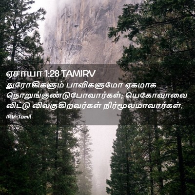Picture 02 - ஏசாயா 1:28 TAMIRV - துரோகிகளும் - Bible Verse Picture