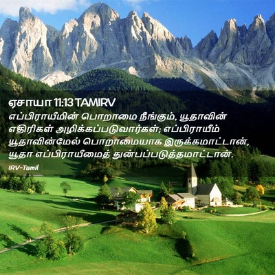 Picture 02 - ஏசாயா 11:13 TAMIRV - எப்பிராயீமின் - Bible Verse Picture