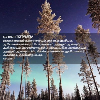 Picture 02 - ஏசாயா 11:2 TAMIRV - ஞானத்தையும் - Bible Verse Picture