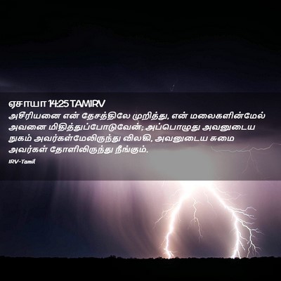 Picture 02 - ஏசாயா 14:25 TAMIRV - அசீரியனை என் - Bible Verse Picture