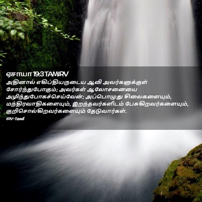 Picture 02 - ஏசாயா 19:3 TAMIRV - அதினால் - Bible Verse Picture