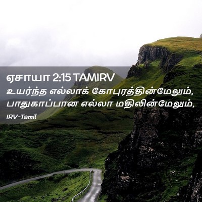 Picture 02 - ஏசாயா 2:15 TAMIRV - உயர்ந்த எல்லாக் - Bible Verse Picture