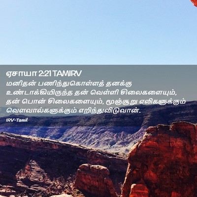 Picture 02 - ஏசாயா 2:21 TAMIRV - மனிதன் - Bible Verse Picture