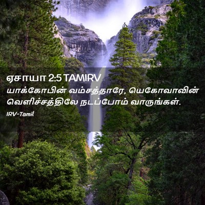 Picture 02 - ஏசாயா 2:5 TAMIRV - யாக்கோபின் - Bible Verse Picture