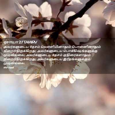 Picture 02 - ஏசாயா 2:7 TAMIRV - அவர்களுடைய தேசம் - Bible Verse Picture