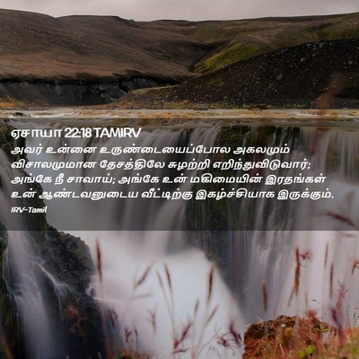 Picture 02 - ஏசாயா 22:18 TAMIRV - அவர் உன்னை - Bible Verse Picture